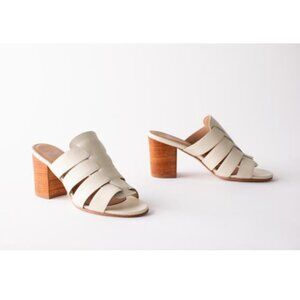Fortress of Inca Isla Mule Sandals in Ivory 40 10